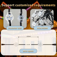 Luces LED de Navidad para Exteriores, Permanentes, Direccionables, RGBIC, para Todas las Estaciones, IP68, Pixel Light, DC12V, UCS2904, WS2811