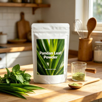 Poudre de Pandan Naturelle Verte, Poudre Pure de Feuilles de Pandan, Poudre de Feuilles de Pandan de Couleur Verte