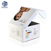 Scatola Personalizzata in Cartone Ondulato con LED per Prodotti per la Cura dei Capelli, Scatola in Cartone Riciclato per Strumenti di Acconciatura da Salone di Bellezza con Logo