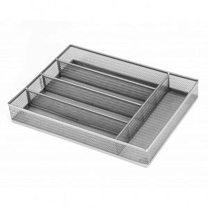 Organisateur de tiroir de cuisine en fil métallique de haute qualité, plateau à couverts, séparateur de rangement pour couverts, logo personnalisé - Product Image 1