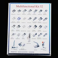 Pied presseur pour machine à coudre domestique, ensemble de pieds presseurs de 11, 32 et plus pièces avec accessoires de couture multifonctionnels