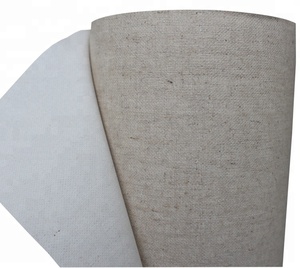 Empresa precio de fábrica 100% de lienzo de lino de algodón rollo de <span class=keywords><strong>tela</strong></span> para pinturas - Product Image 1