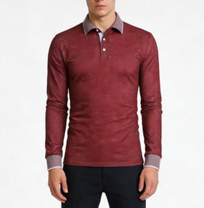 <span class=keywords><strong>Polo</strong></span> da <span class=keywords><strong>Uomo</strong></span> Casual a Maniche Lunghe in <span class=keywords><strong>Cotone</strong></span> 100% Premium di Alta Qualità con Logo Ricamato Personalizzato, Servizio OEM Disponibile - Product Image 1