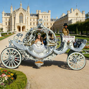 Chariot de Cendrillon Électrique Personnalisé en Forme de Citrouille à 4 Roues de Haute Qualité à Prix Abordable - Product Image 1