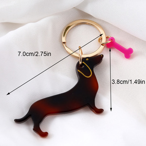 พวงกุญแจสีเต่าอะคริลิคส่วนบุคคล พวงกุญแจแบบกําหนดเอง สุนัขจิ้งจอก - Product Image 4