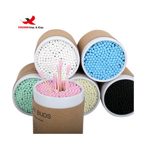 <b>Mixed</b> Procurement Low Price Hot Sale Supplier Biodegradable Bamboo Ear Cotton Buds Round <b>Box</b> Double-end Cotton Swarb Home Usage - Product Image 3