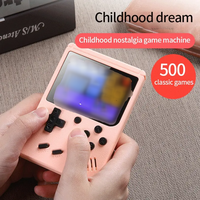 Console de Jeu Portable Super Rétro en Promotion – Lecteur de Jeux Portable 3 Pouces 500-en-1 – Jeux Classiques de l'Enfance – Double Joueur