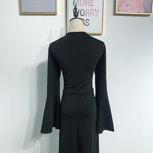 2024 nouveauté couleur unie à volants queue <span class=keywords><strong>de</strong></span> poisson Wrap hanche <span class=keywords><strong>longue</strong></span> <span class=keywords><strong>robe</strong></span> <span class=keywords><strong>de</strong></span> <span class=keywords><strong>soirée</strong></span> en gros femmes <span class=keywords><strong>robe</strong></span> - Product Image 5