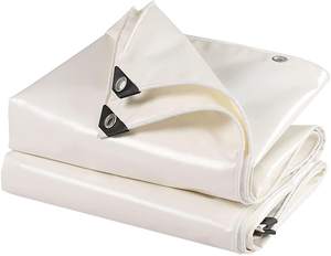 Rollos de lona recubiertos de cuchillo de PVC blanco <span class=keywords><strong>retráctil</strong></span> para cinta transportadora de estiércol de pollo - Product Image 1