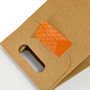 Cinta de seguridad VOID con patrón personalizado OEM para el embalaje exterior de bolsos de cuero - Product Image 6