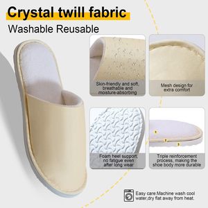 รองเท้าแตะสำหรับโรงแรมระดับห้าดาวหรูหราพิเศษนุ่มออกแบบได้ตามต้องการ - Product Image 3