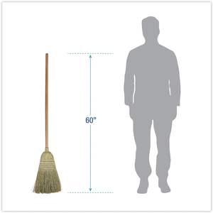 Escobas para Almacenes Boardwalk BWKBR10001 100% de Fibra de Maíz, 60 Unidades Negras/Naturales, 6/Caja, para Exteriores y Patio - Product Image 5