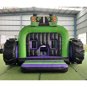 Château gonflable Langko Inflatables, nouveau design, modèle <span class=keywords><strong>Gravedigger</strong></span> Monster Truck, pour enfants et adultes - Product Image 1