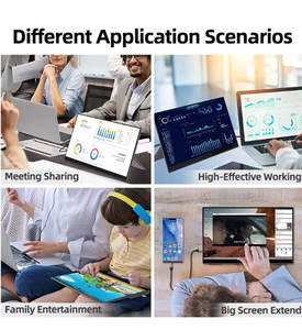 จอภาพพกพาแบบขยายหน้าจอ FHD 1080P IPS สีดำ จอคู่ สำหรับ Windows และ Mac - Product Image 6