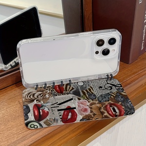 <span class=keywords><strong>Coque</strong></span> de téléphone rétro à imprimé léopard, style bouche de lion, <span class=keywords><strong>antidérapante</strong></span> et résistante aux chocs pour <span class=keywords><strong>iPhone</strong></span> 16 Pro 15 Pro Max - Product Image 3