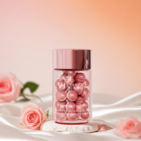 Paquet de pilules de luxe 120cc 150cc 200cc personnalisé clair givré pharmaceutique capsule médecine pilule bouteilles en verre vides avec boîte