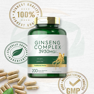 Kapsul Kompleks Ginseng OEM Label Pribadi Suplemen Kesehatan Dewasa Ekstrak Herbal Pendukung Imunitas Energi Vegan - Product Image 4