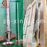 Tornillo y barril bimetálico nitrurado Zhoushan 45/25 para máquina extrusora de plástico