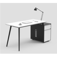 Style Simple Mobilier De Bureau En Acier En Métal Simple de Maison de Bureau Blanc En Bois Ordinateur Table Bureau