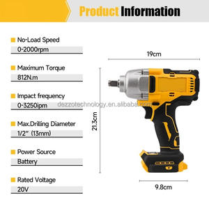DW DCF892 812N.m бесщеточный Электрический ключ 1/2 дюймов беспроводной ударный водитель высокий крутящий момент 3 скорости авто ремонт электроинструменты - Product Image 6