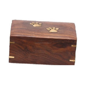 Sheesham – cercueil en bois, cendres pour animaux de compagnie, urnes de crémation, motif imprimé de patte, article de conception et produit de prix bon marché - Product Image 6