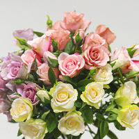 Direkt vom Hersteller: Realistische, feuchtigkeitsempfindliche künstliche Rosen, langlebig für Hochzeiten, Heimdekoration, Abschlussfeiern, Neujahr, Muttertag