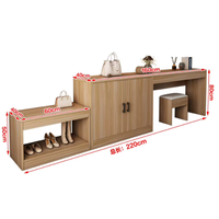 Meuble TV moderne en bois sur mesure pour chambre d'hôtel, avec casier à bagages et bureau intégré, ensemble complet pour usage commercial, maisons d'hôtes et auberges