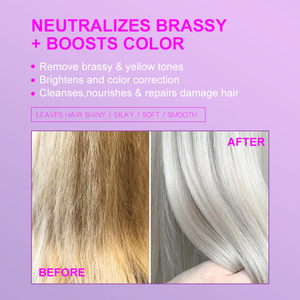 Shampoo violet <span class=keywords><strong>anti</strong></span>-<span class=keywords><strong>jaunissement</strong></span> pour <span class=keywords><strong>cheveux</strong></span> blonds, vente en gros - Product Image 3
