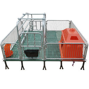 Lit de mise bas pour truies en acier plastique galvanisé personnalisé Cage de maternité utilisée pour l'élevage de porcs - Product Image 1