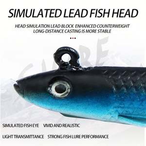 Topline 15cm30g  Leurre de pêche à la <span class=keywords><strong>carpe</strong></span>, tête de jig en plomb, leurre souple, leurre de pêche, swimbait, appât artificiel, pêche en mer - Product Image 2