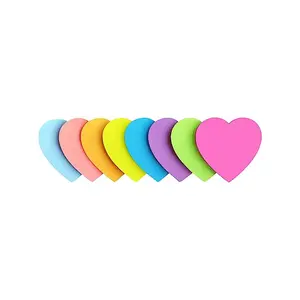 Учебная работа и повседневная жизнь, используйте индивидуальные самоклеящие Блокноты с 8 яркими цветами в форме сердца