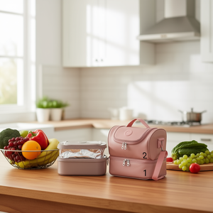 Borsa termica per bento 26x22x15 cm con pellicola interna in alluminio per la conservazione degli alimenti - Product Image 2