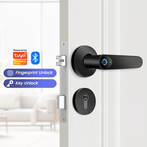 Kadonio Nhà Cung Cấp Vàng Nhôm Hợp Kim 4585 Lỗ Mộng Ứng Dụng Mở Khóa Vân Tay Xi Lanh Khóa Cửa Thiết Lập Cho Cửa Gỗ - Product Image 1