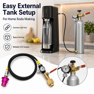 Manguera de CO2 Zimakyfa de 150 cm de Largo para Conexión Rápida DUO Terra Art, Máquina de Soda, Tanque Externo de Gas para Uso Doméstico - Product Image 5