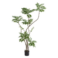 Plante artificielle haut de gamme en PVC souple laqué, grande plante d'intérieur en faux cèdre chinois en pot, décoration de salon parfumée