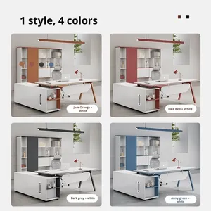 Semplice lussuosa moderna scrivania a forma di L per uso <span class=keywords><strong>Computer</strong></span> singola persona mobili da soggiorno - Product Image 3