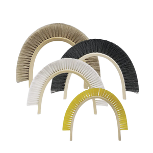 Aangepaste Grootte Vorm Geen Moq Nylon Paardenhaar Boog Bocht Cirkel <span class=keywords><strong>Strip</strong></span> Borstel Voor Deur Afdichting - Product Image 1