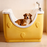 Baignoire de toilettage robuste et stable, structure résistante à l'usure pour le bain et l'entretien des animaux à long terme