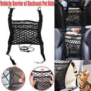 BSCI Factory Car Seat Back <b>Net</b> <b>Bag</b> Handbag Holder Driver Storage Netting Pouch 3-Layer Car Mesh Organizer - Product Image 6