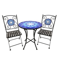 Table et chaise de bistrot mosaïque bistro meubles de jardin de table mosaïque table et chaise