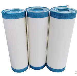 High quality long service life of white round silk polyester mesh belt.