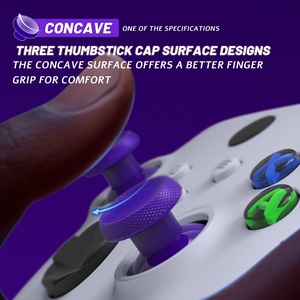 EXtremeRate Purple DIY ThumbsGear V3 Joysticks interchangeables réglables en hauteur pour manette Xbox Series X S - Product Image 3