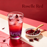 ActivaHerbs Pigment Alimentaire Naturel Extrait de Fleur d'Hibiscus E2 E4 Rouge Hibiscus