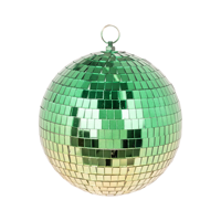Boule de Noël Disco en verre miroir orange de style contemporain ornement personnalisé boule suspendue d'arbre de Noël