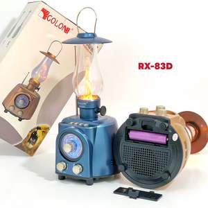 Altavoz Bluetooth RX-83D Retro con Lámpara de Llama, Altavoz de Radio Vintage con Radio <span class=keywords><strong>AM</strong></span> FM SW Multibanda para Decoración del Hogar - Product Image 5