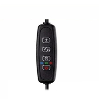 Câble de commutation 5V/12V USB avec contrôle de cycle et minuterie, cordon d'alimentation à trois boutons, variateur de lumière pour plantes à intensité réglable et gradation de couleur