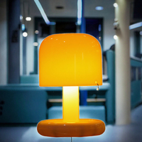 Mini lampe de table créative de style champignon, lampe de nuit LED rechargeable par USB, pour bar à café, décoration de la maison, chambre à coucher