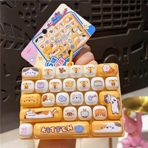 Porte-clés <span class=keywords><strong>en</strong></span> plastique 26 touches anti-stress, motif Animal Diary Panda Strawberry Rabbit, tendance, <span class=keywords><strong>breloque</strong></span> de sac et ornement - Product Image 5