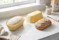 Hygiënische antibacteriële plastic ovale broodvormmand (25x15x9cm) voor commerciële keukens