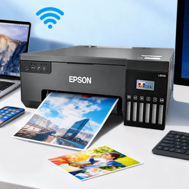 E.pson L8058 Six-Color A4 Inkjet Printer Ink Cartridge Single-Print Commercial Office Use WiFi Remote Control 600x600dpi Stock
